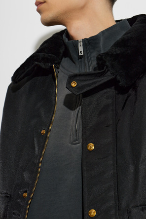 Willy Chavarria Fur-collar jacket