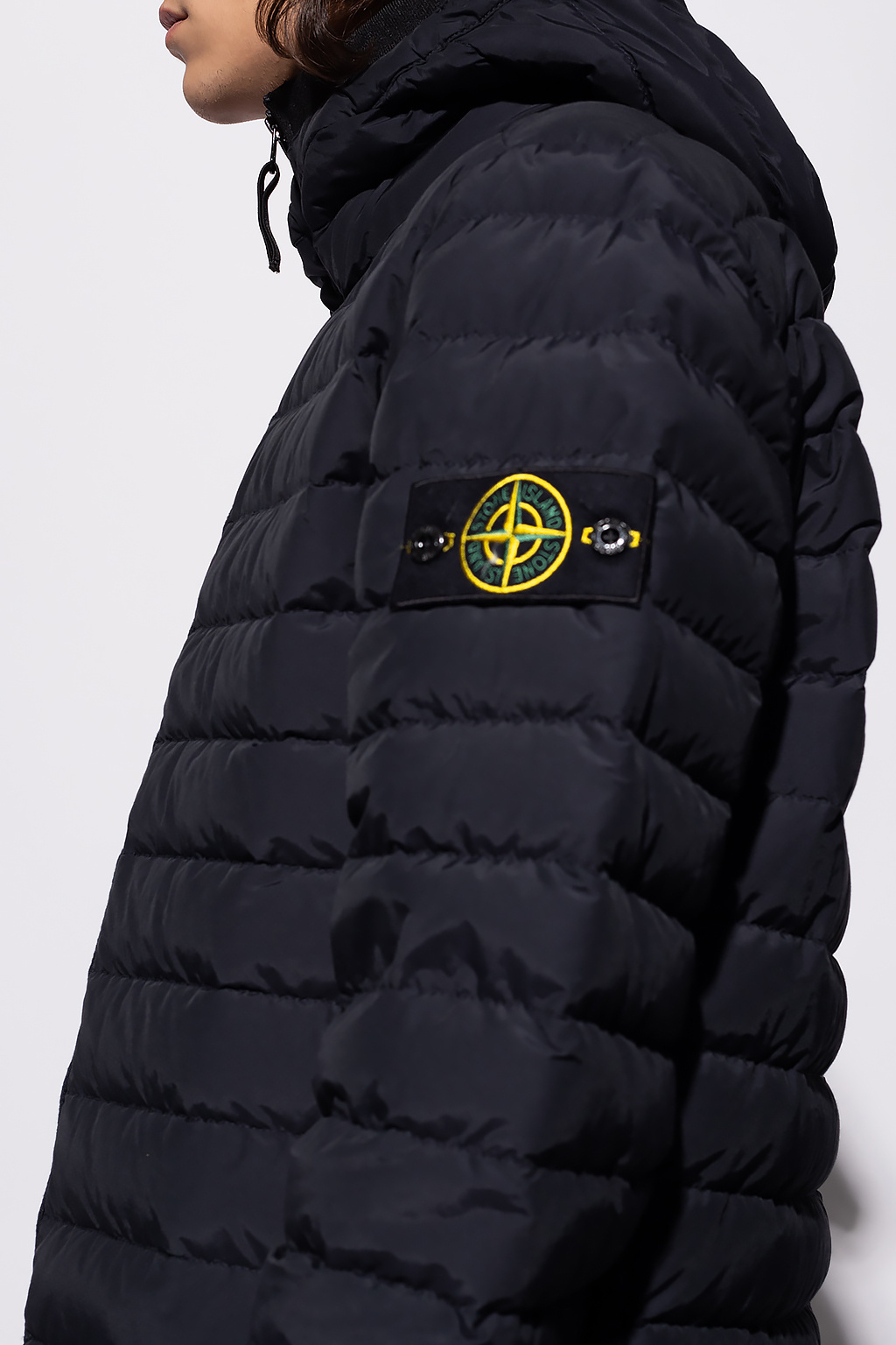 Stone Island Quilted faux-leather jacket