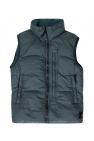 Textured Full Zip Jacket Down vest