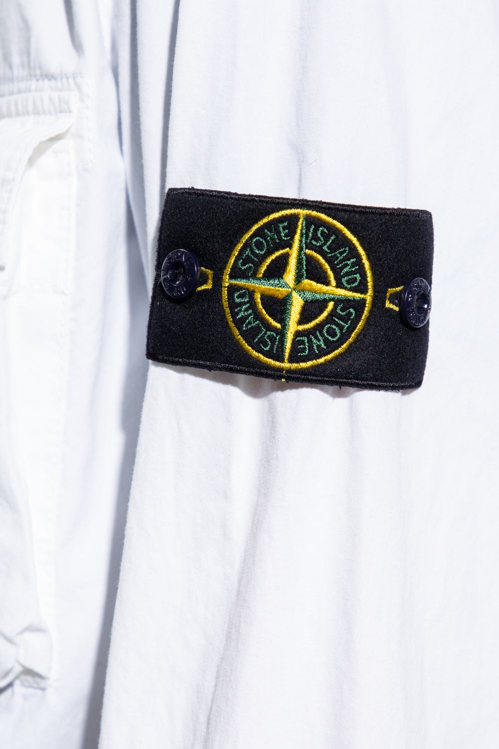 Stone Island T-shirt à manches longues en patchwork