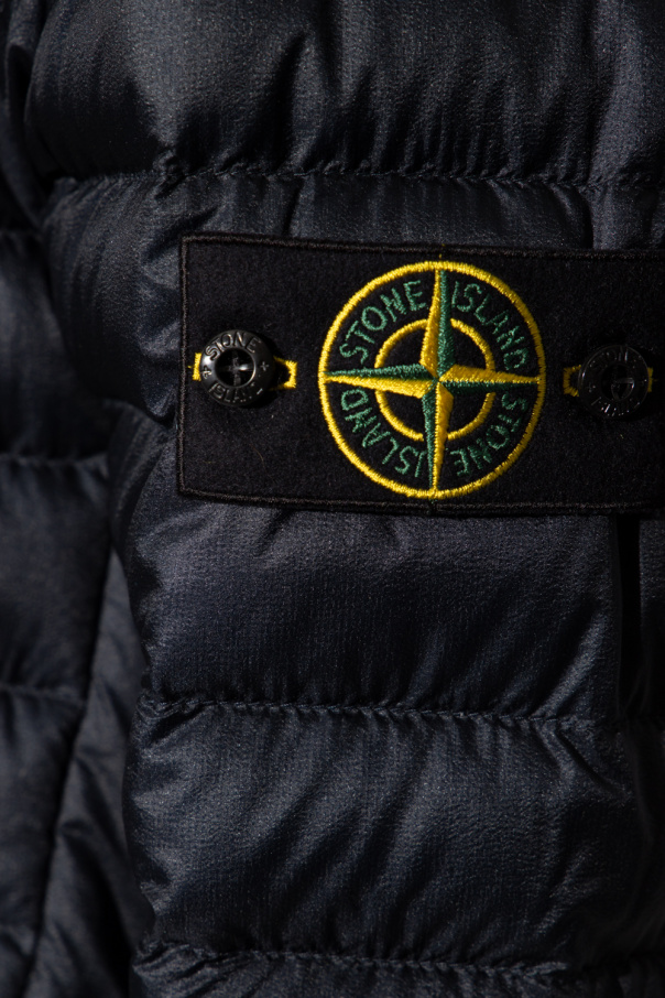 Navy blue Quilted jacket Stone Island - Vitkac GB