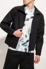 Stone Island BLACK Jacket with standing collar
