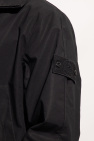 Stone Island BLACK Jacket with standing collar