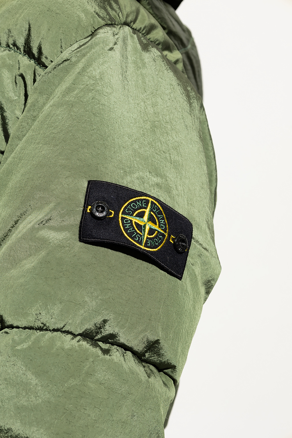 Stone Island Equipment graphic-print silk shirt dress