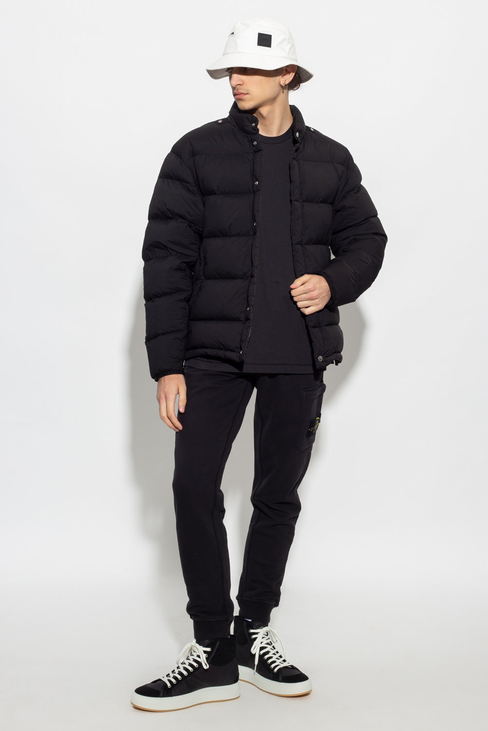 Stone Island Down jacket with cut-outs