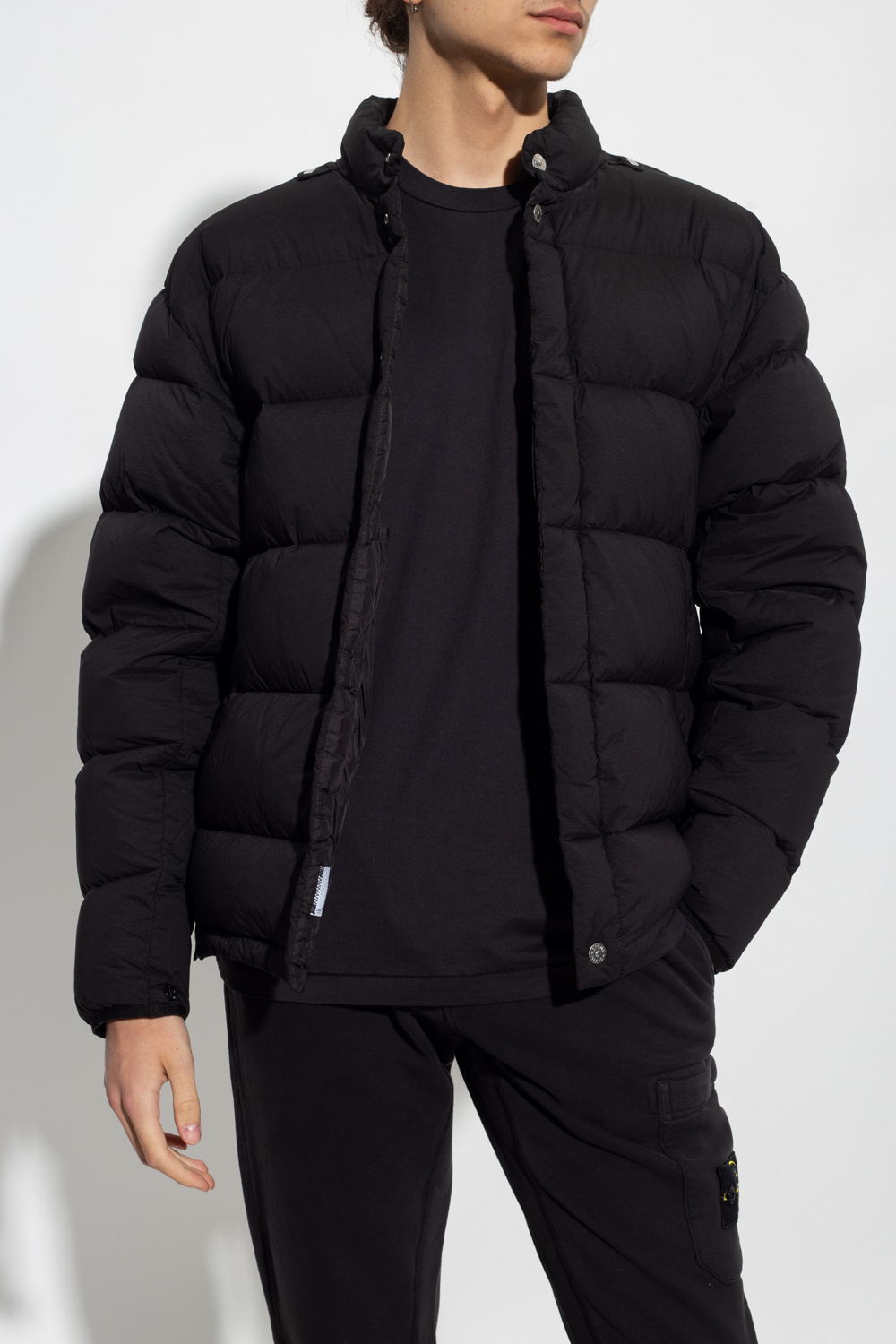 Stone Island Down jacket STITCHING with cut-outs