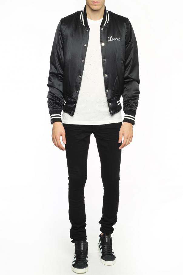 amiri silk bomber jacket