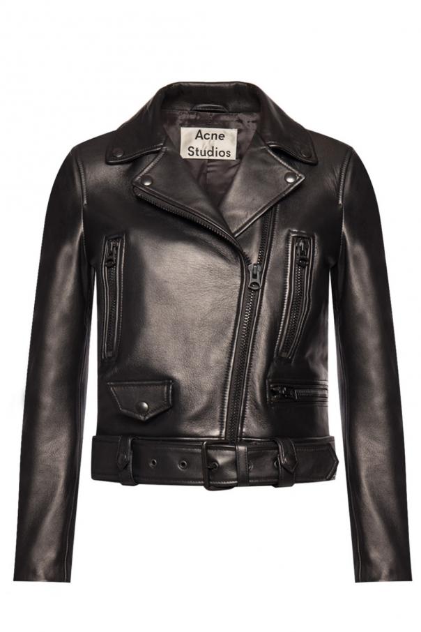 Acne Studios Leather biker jacket | Women's Clothing | Vitkac