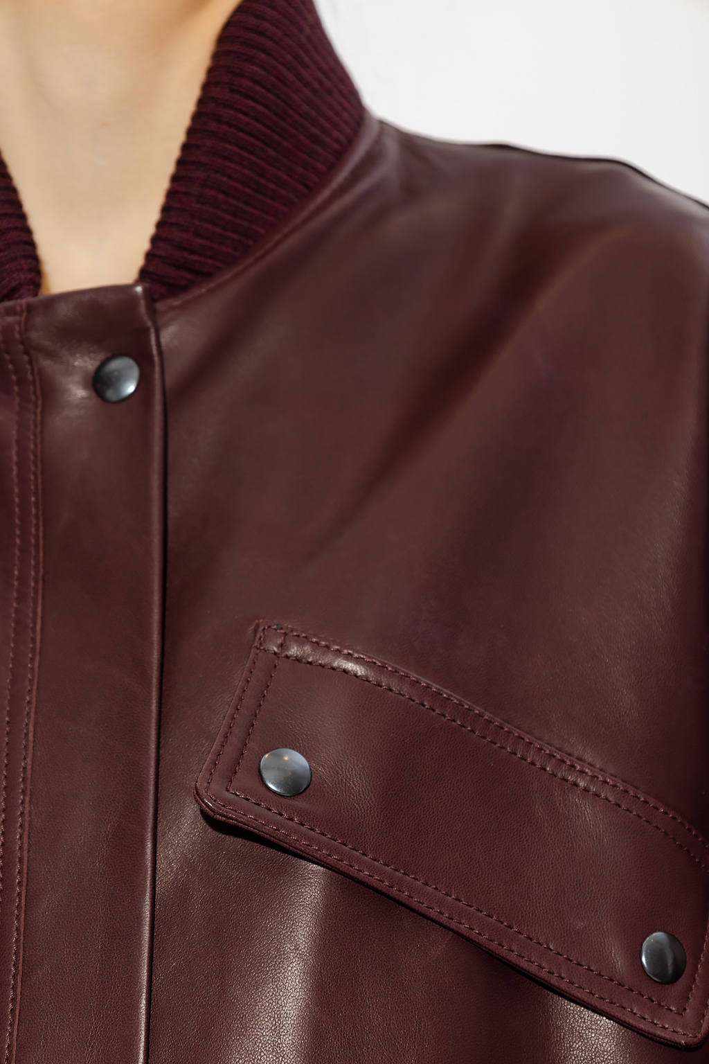 Canada Goose panelled zip-up sweatshirt ‘Money’ leather jacket