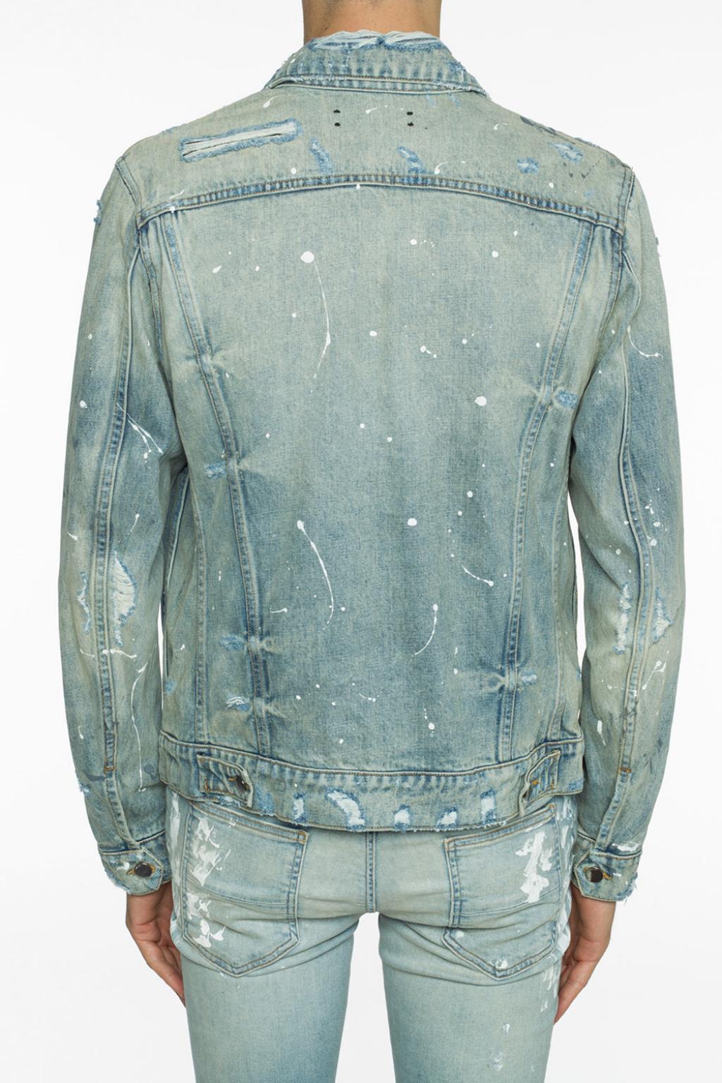 Paint-splatter denim jacket Amiri 