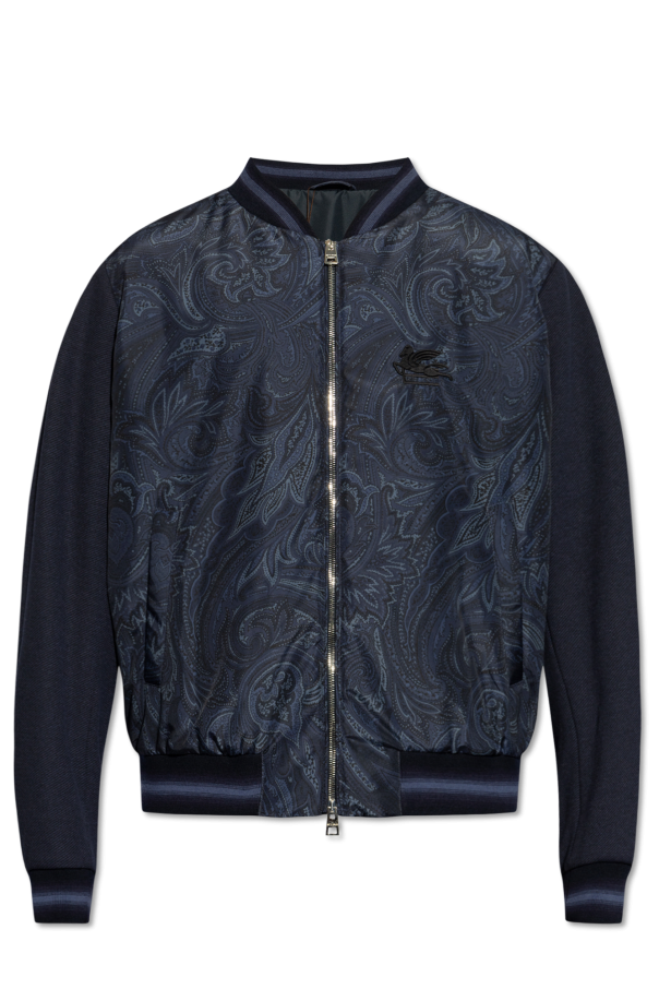 Etro ‘Bomber’ jacket with ‘paisley’ pattern