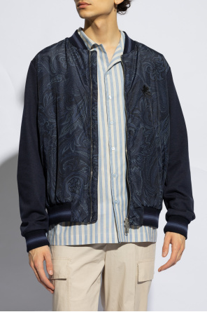 Etro ‘Bomber’ jacket with ‘paisley’ pattern