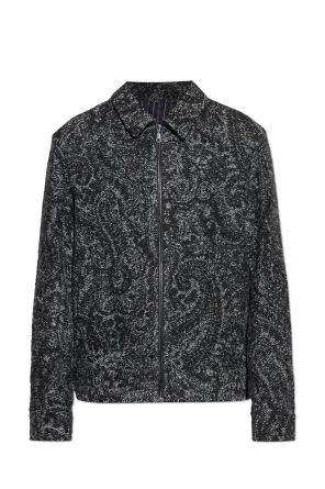 Patterned jacket with collar