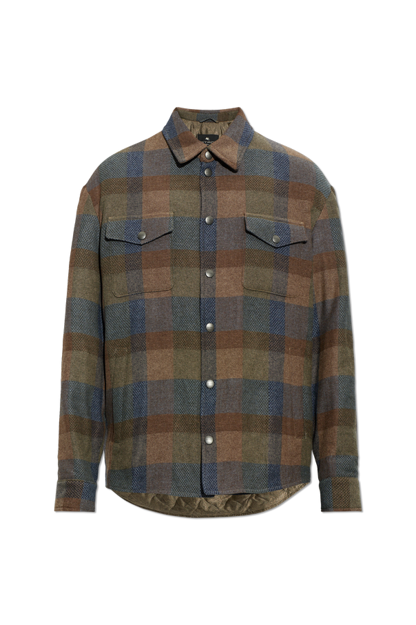 Insulated Checked Jacket od Etro
