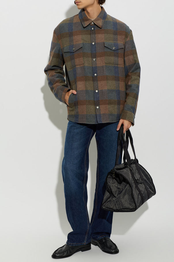 Etro Chaqueta acolchada con estampado de cuadros