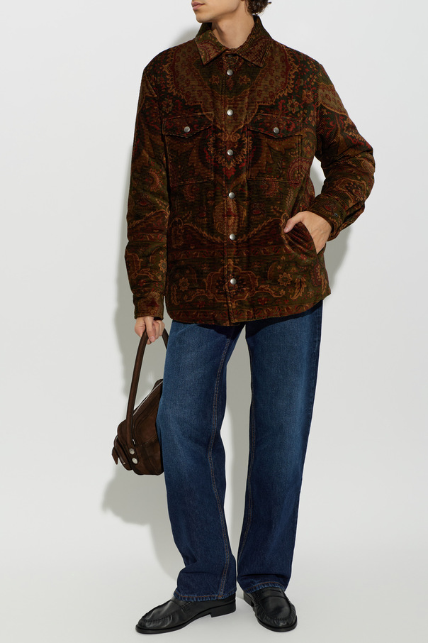 Etro Chaqueta de pana acolchada