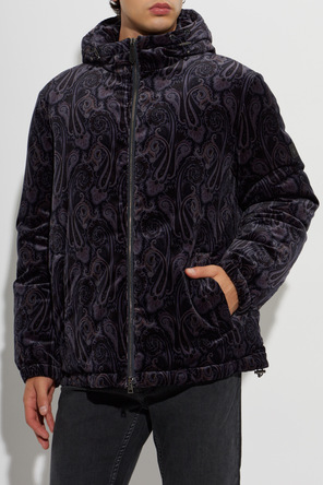 Etro Welurowa kurtka typu ‘oversize’