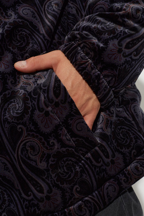 Etro Welurowa kurtka typu ‘oversize’
