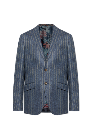 Pinstripe patterned blazer