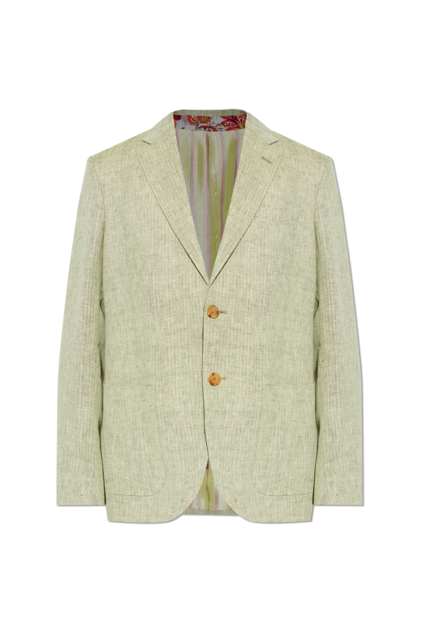 Linen herringbone-patterned blazer od Etro