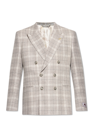 Blazer with check pattern