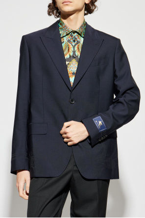 Etro Wool blazer with single vent