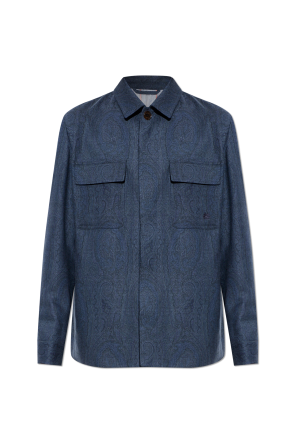 Wool jacket with pockets