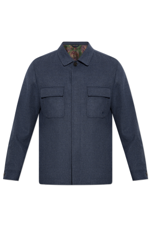 Chaqueta de lana con bolsillos