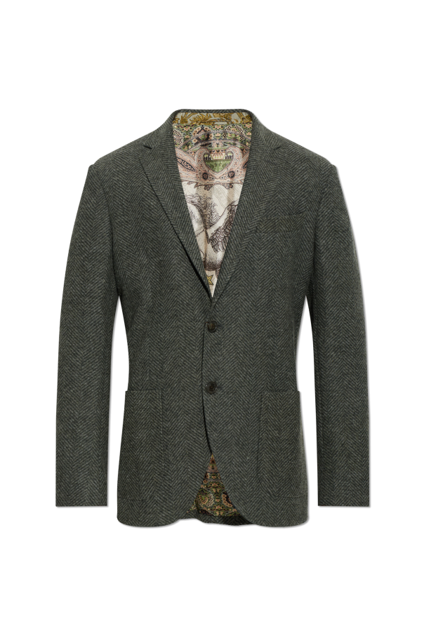 Herringbone pattern blazer od Etro