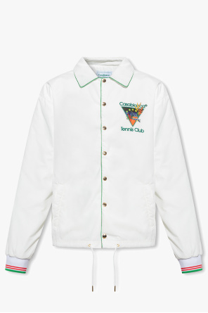 logo-print zipped sweatshirt Violett od Casablanca