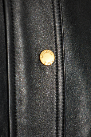 Michael Michael Kors Leather jacket with epaulettes