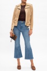 Michael Michael Kors beige Leather biker jacket