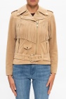 Michael Michael Kors beige Leather biker jacket