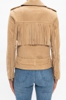 Michael Michael Kors beige Leather biker jacket