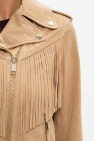 Michael Michael Kors beige Leather biker jacket