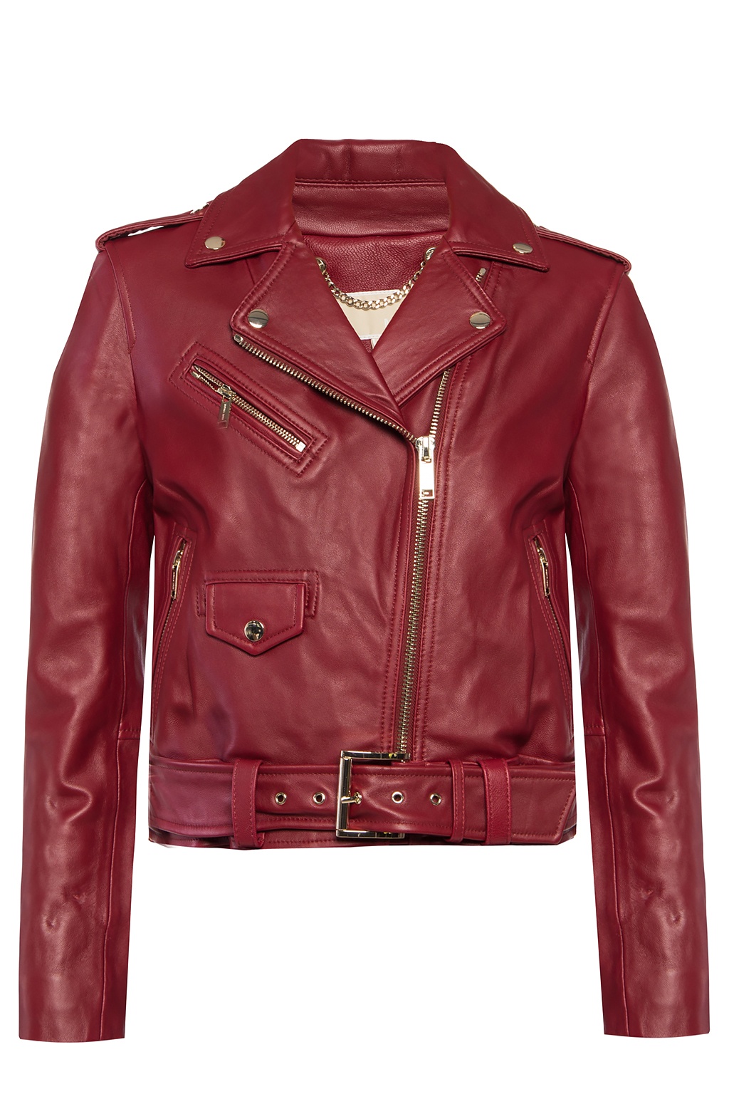 Red Printed biker jacket Michael Michael Kors - Vitkac France