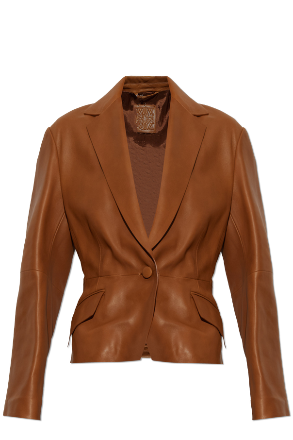Max Mara ‘Avenue’ leather blazer