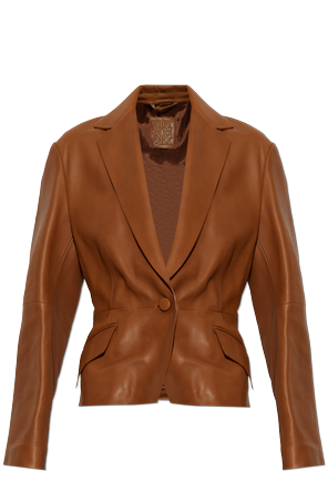 ‘Avenue’ leather blazer