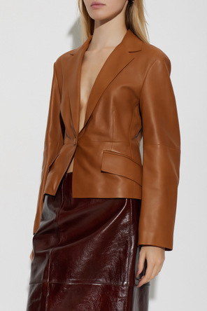 Max Mara ‘Avenue’ leather blazer