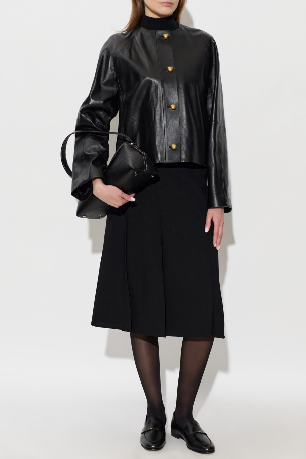Max Mara "Bouquet" leather jacket
