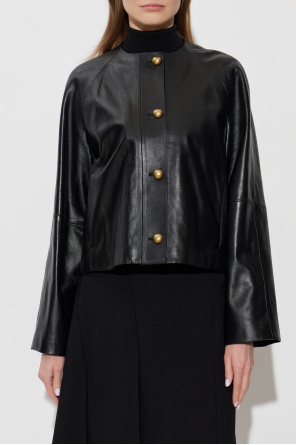 Max Mara "Bouquet" leather jacket