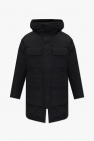 billionaire boys club appliqued hooded bomber jacket item