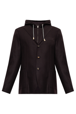 Jacket with detachable hood