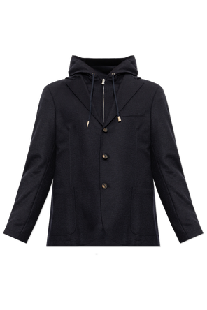 Jacket with a detachable hood