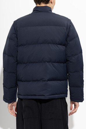 Eleventy Down jacket with stand-up collar