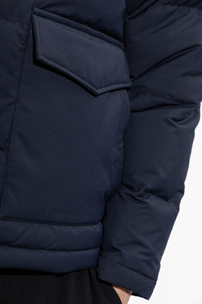 Eleventy Down jacket with stand-up collar