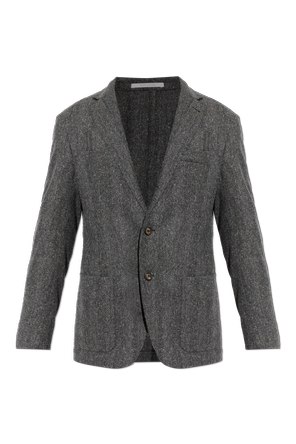 Herringbone patterned blazer