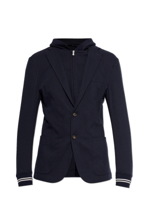 Chaqueta de materiales combinados