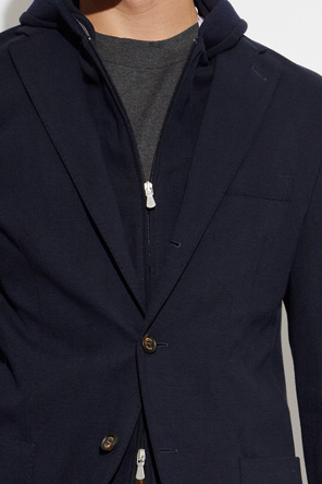 Eleventy Jacke aus Materialmix
