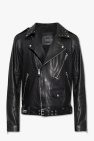 AllSaints BLACK ‘Nade’ leather jacket